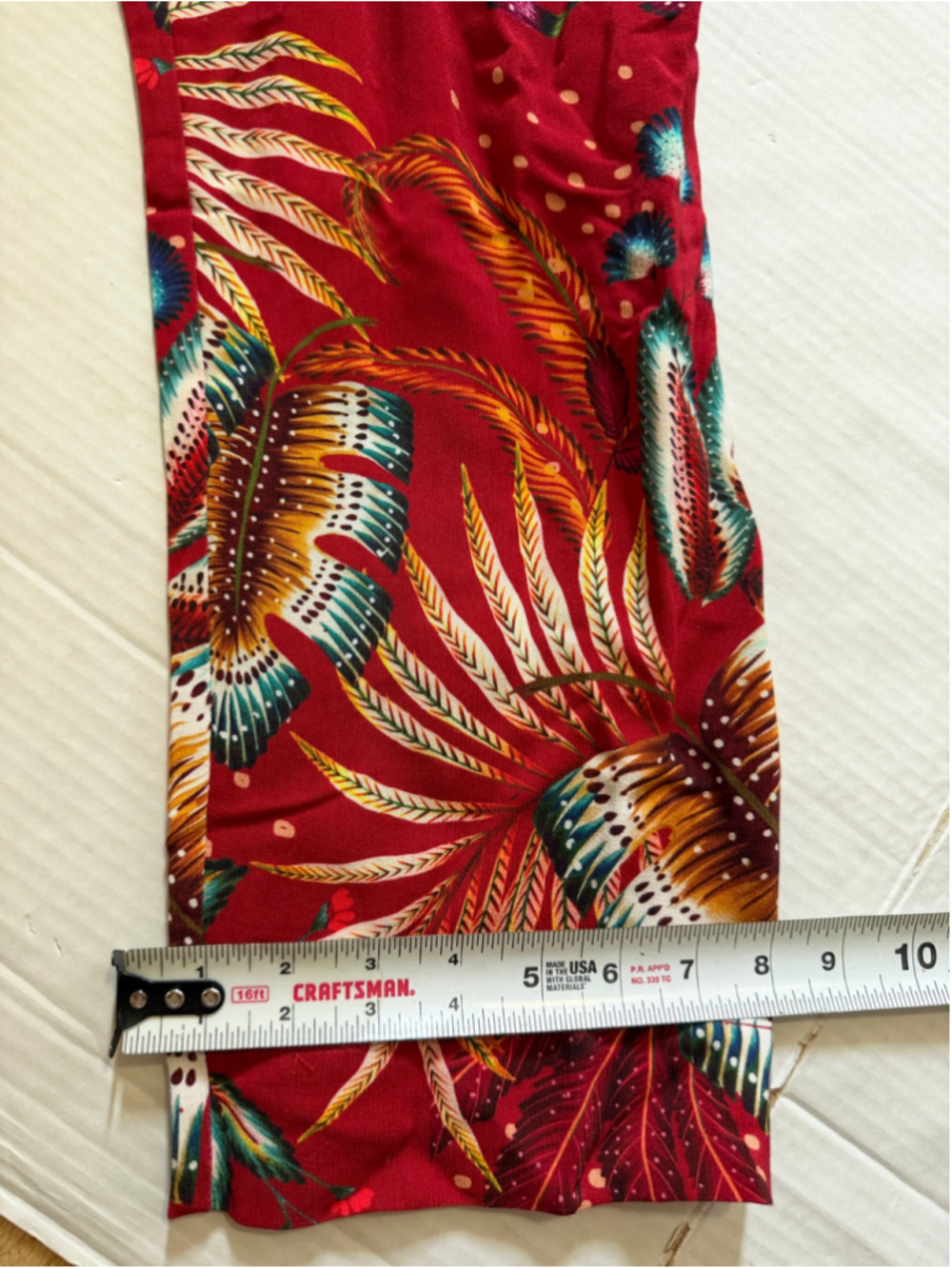 NWT FARM Rio Folhagem De Inverno Y Neckline Boboikat Jumpsuit Red Multi Size L - Picture 13 of 16